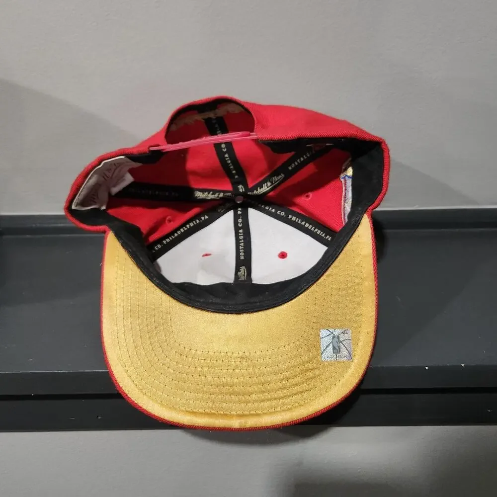 Chicago Bulls NBA Basketball 50th‎ Anniversary Mitchell & Ness Snapback Hat Cap